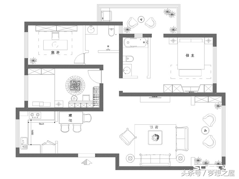 后现代：神秘而又神髓，给人无限遐想，西宁翠雍星城154平装修