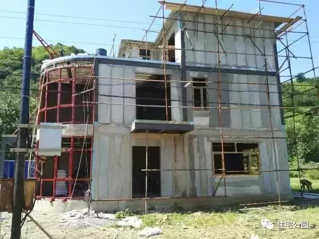 农村自建房轻钢小别墅建造全过程,农村钢结构自建房1层别墅