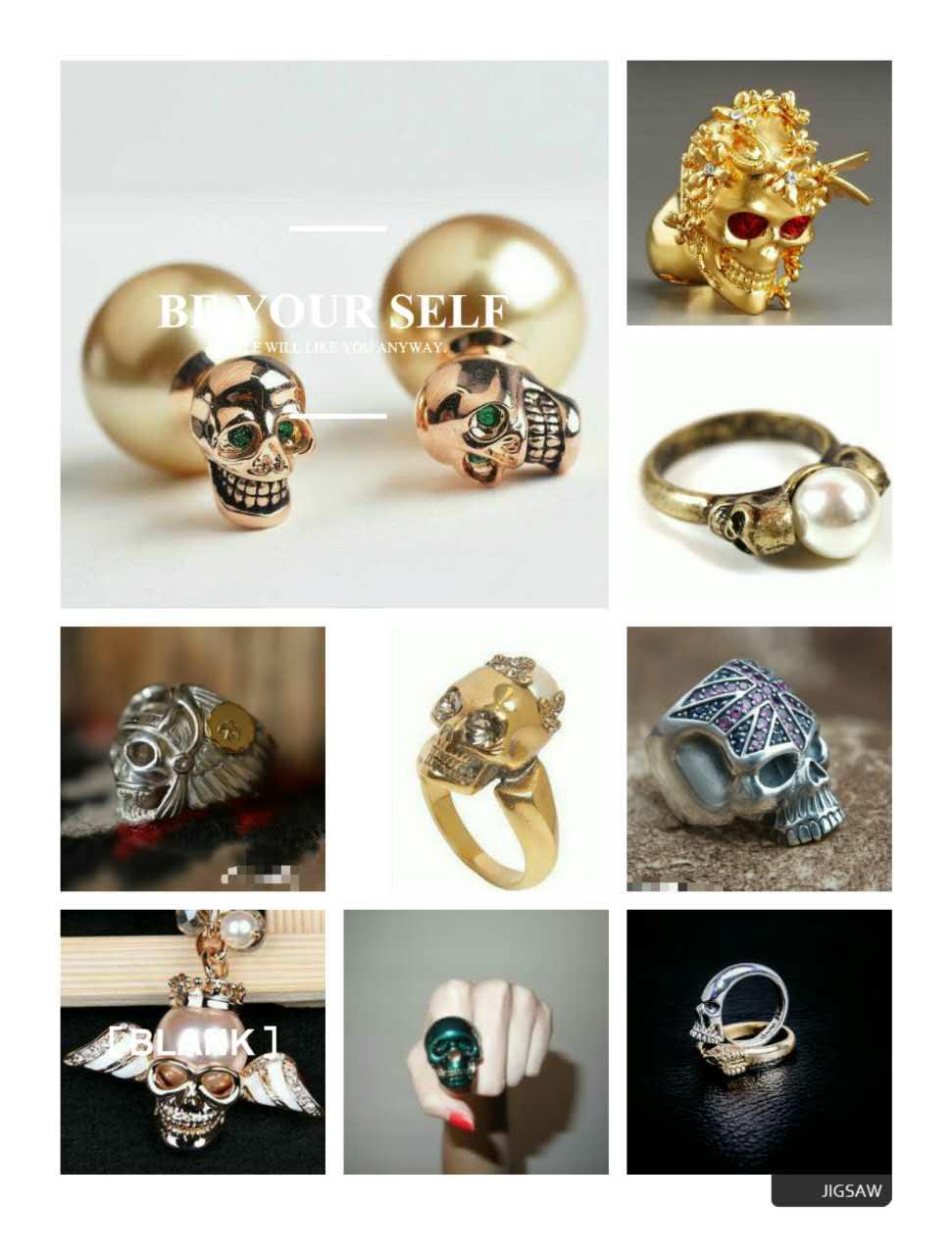 日本珍珠骷髅，将又是生又是死的饰品戴在身上，葬礼艺术作为灵感