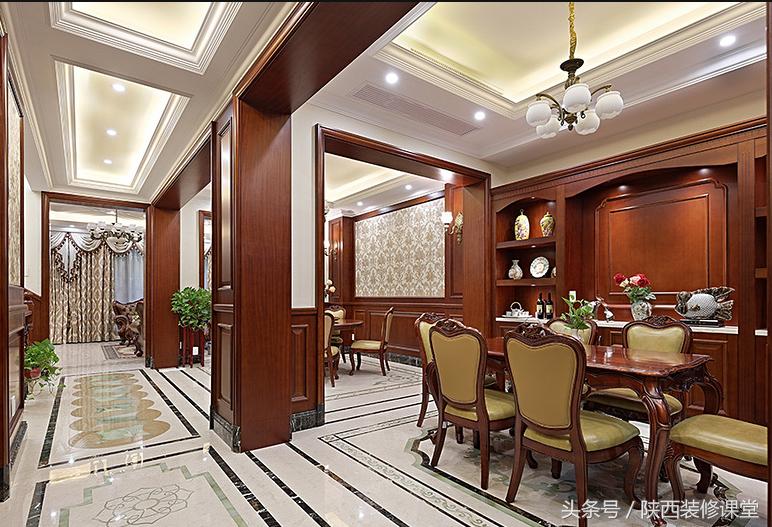 中国美式豪宅,400平轻奢中式豪宅