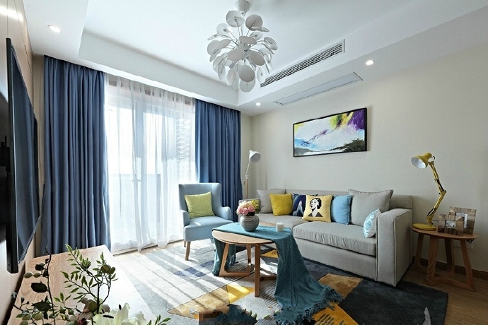 轻奢极简开放式橱柜,新中式装修原木橱柜