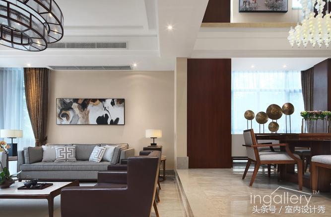 极简现代带花院别墅设计,经典中式湖景别墅