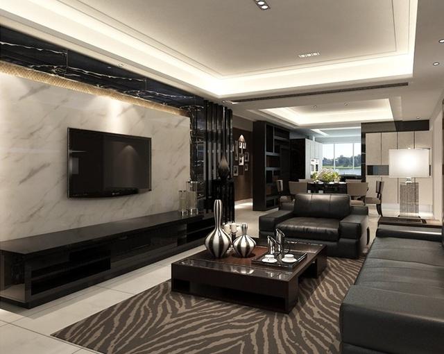 微晶石拼色背景墙好看吗,高端奢石背景墙