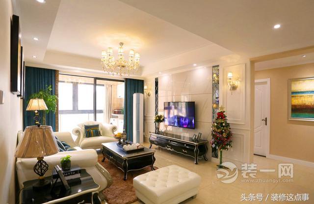 118平三室两厅两卫装修昆明,昆明110平方现代简约装修样板房