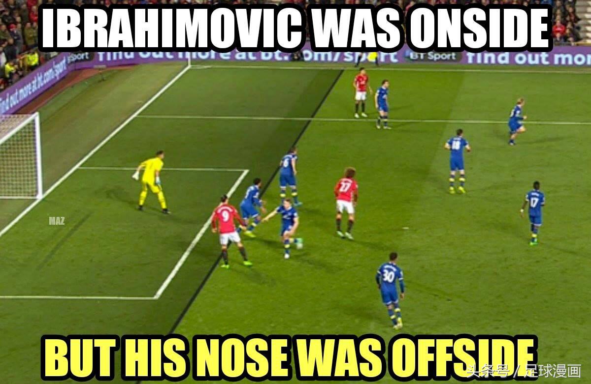 足球漫画:和平使者曼联的第9场平局与伊布的鼻子