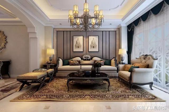 650平米绿城玫瑰园装修效果图,山水装饰集团高端设计