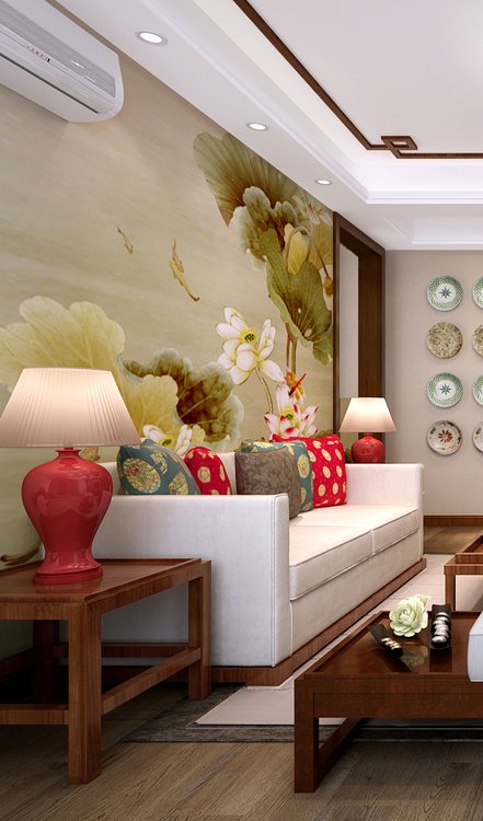 优美140平美式三居设计效果图,140平四室二厅中式装修设计