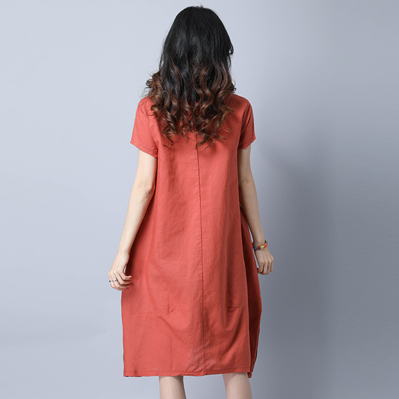 充满韵味，让人向往的民族风棉麻长裙