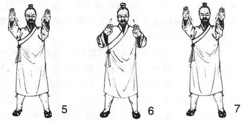 武当五行七步功,武当二龙指功图解