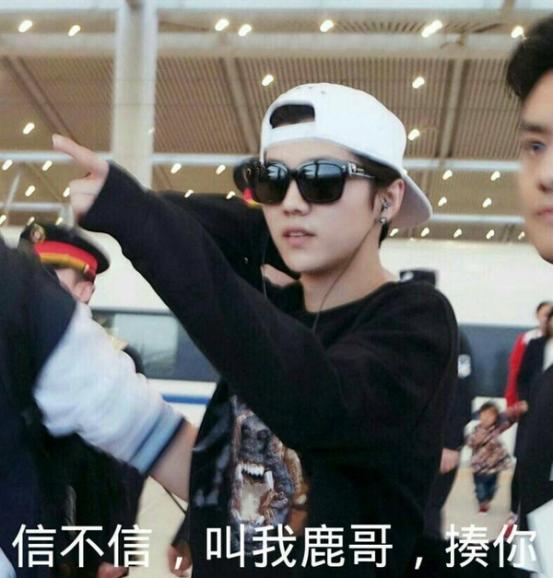 鹿晗小鲜肉,鹿晗不可思议的傻狍子
