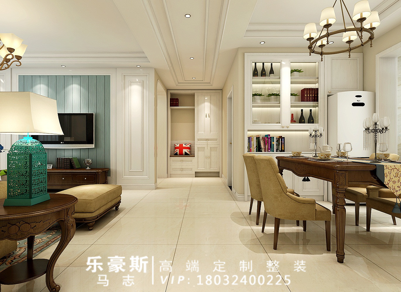 瑞府90平方简约式装修,石家庄瑞府三室装修