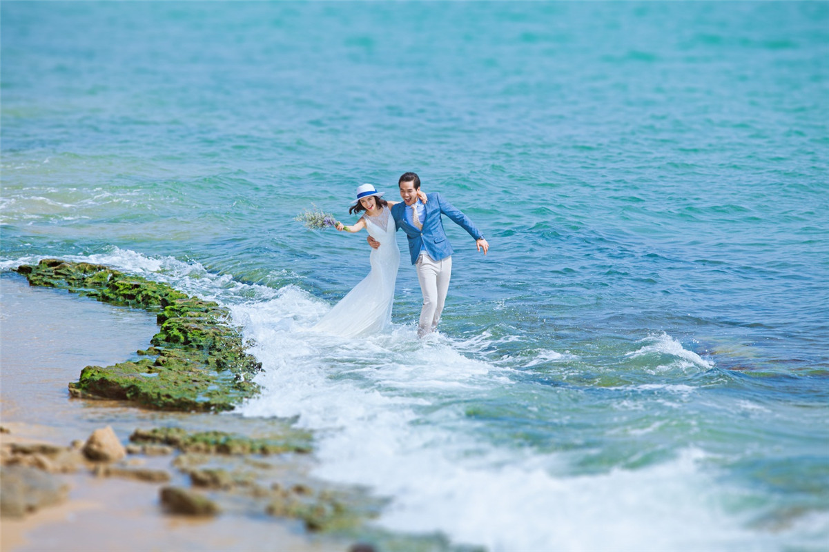 北海婚纱照拍摄风格,北海海边婚纱摄影地点