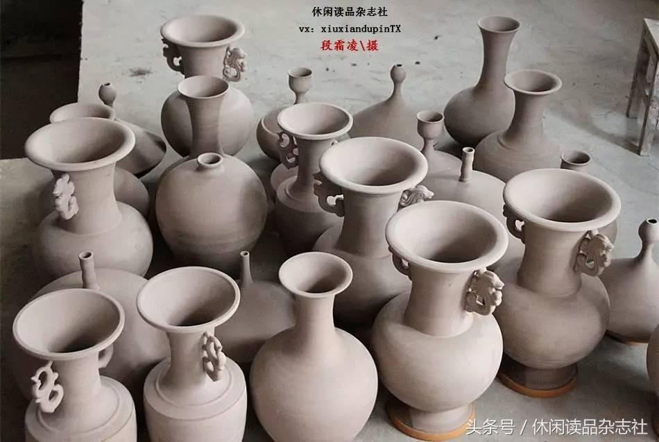 大唐钧窑手工打造钧瓷,钧瓷入窑烧制前欣赏