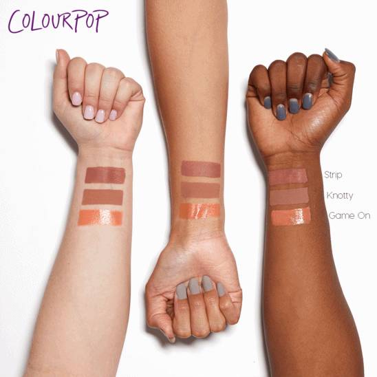 colourpop全哑光,colourpop冬日冰透薄荷试色