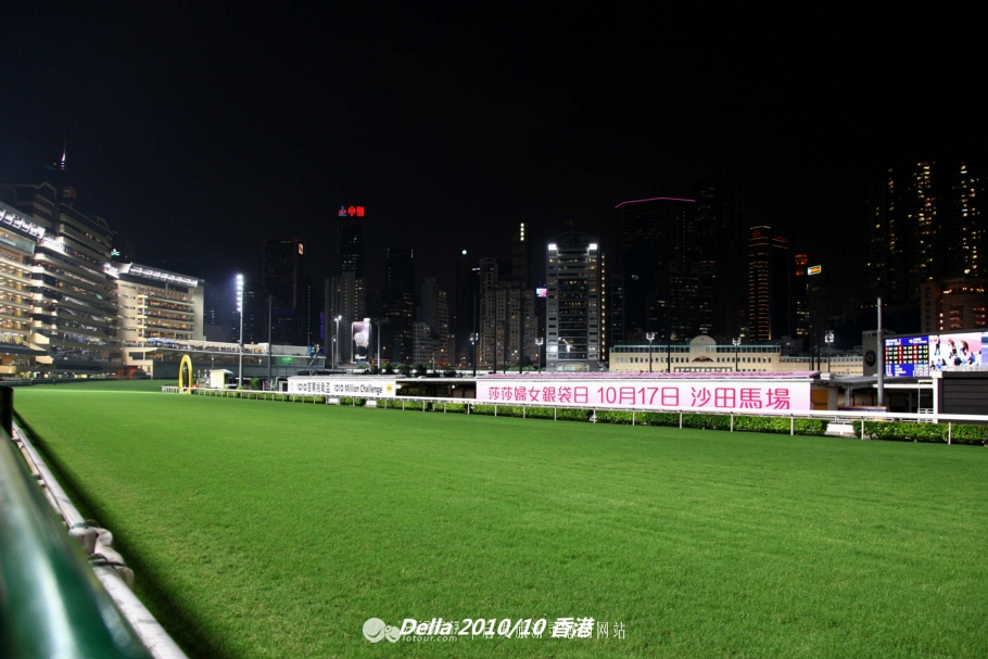 香港跑马地现场直击赛马