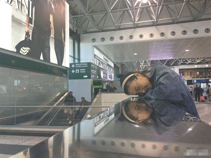 吴昕巴黎街拍图片,吴昕维嘉拍照