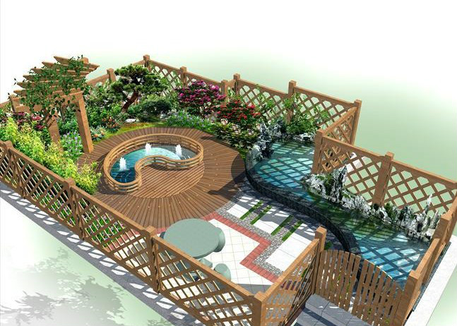 楼顶上的花园设计,楼顶花园设计案例欣赏