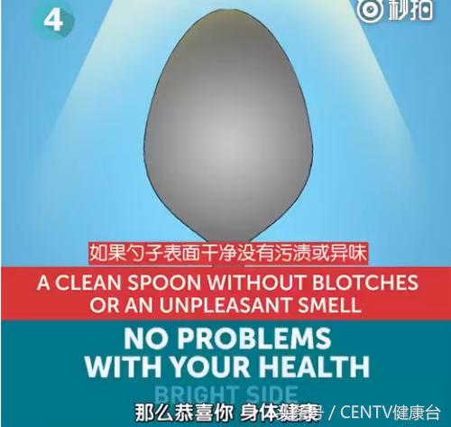 一个勺子，花一分钟知道你身体好不好