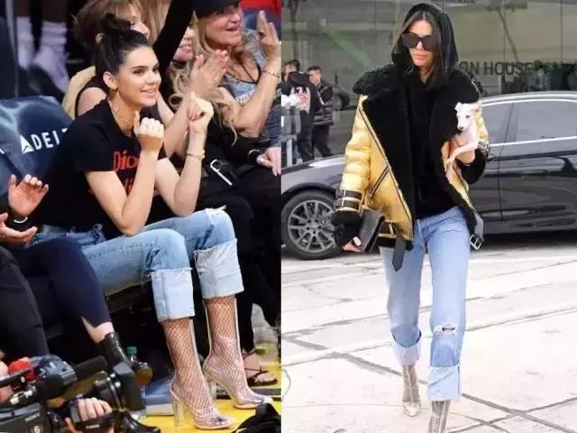 渔网袜潮酷搭配,破洞渔网袜穿搭