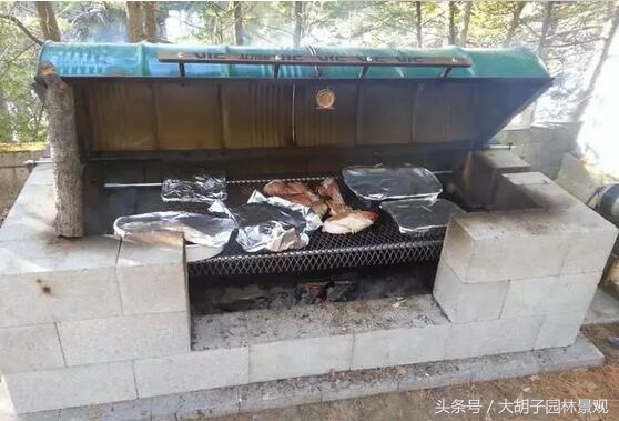 庭院烧烤台设计效果图,欧式庭院烧烤台图片大全