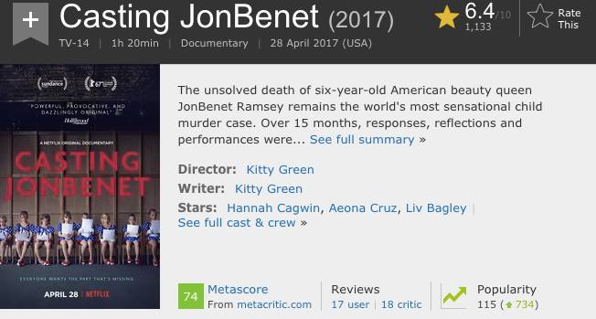 美国童星被杀,美国童星被杀案