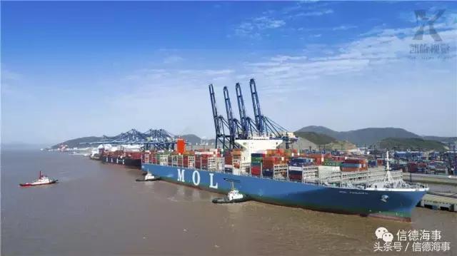 世界上最大的集装箱船的视频,世界最大的集装箱船