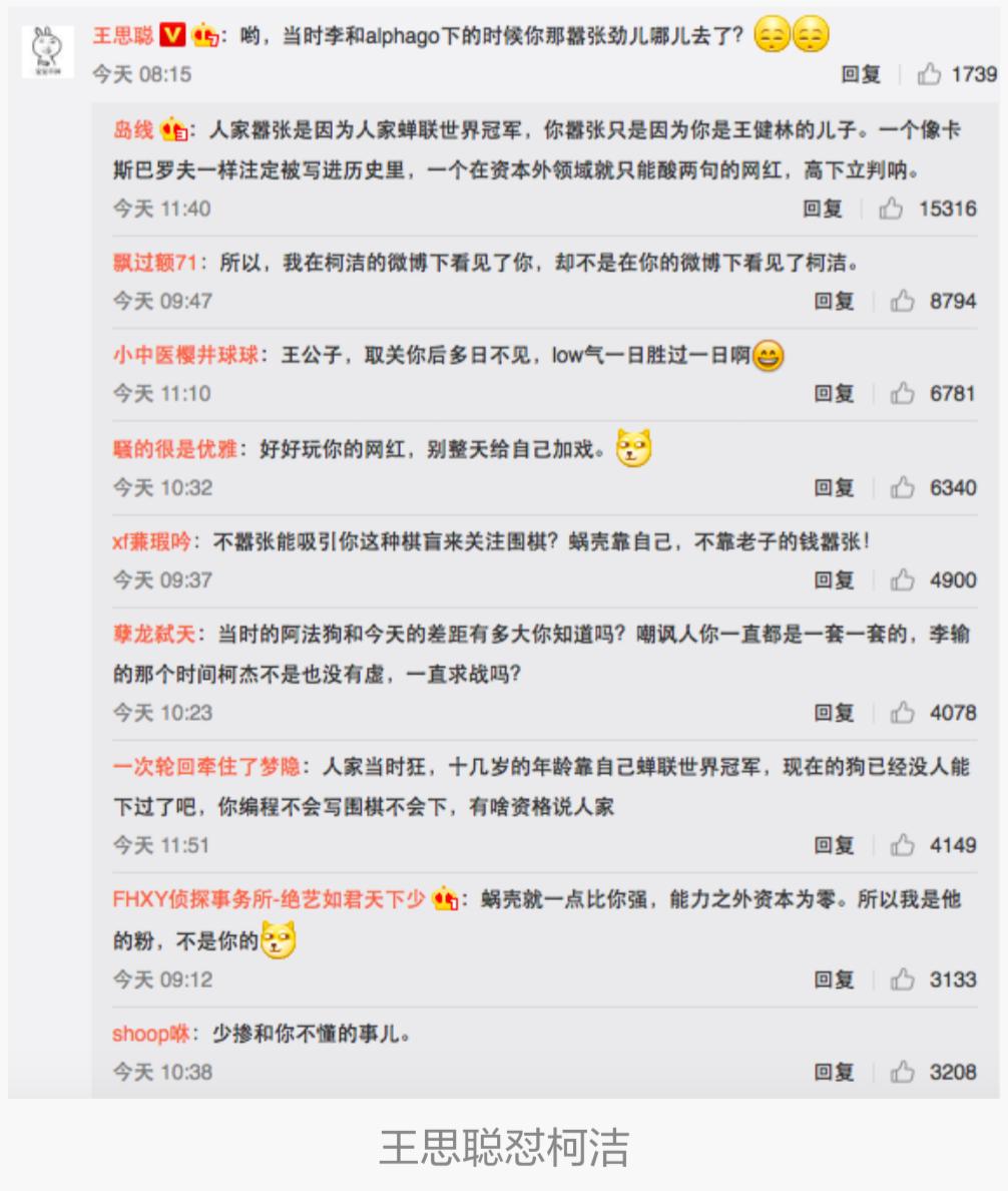 王思聪与柯洁围棋事件,ai围棋王思聪柯洁