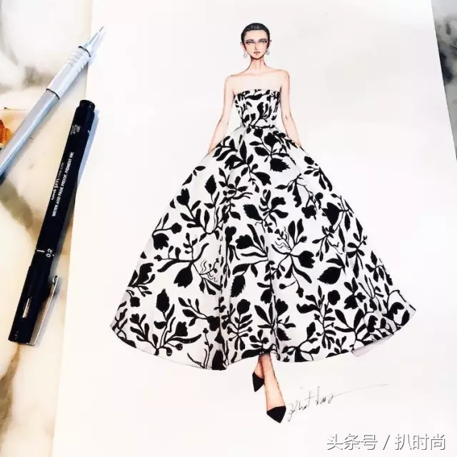 礼服好高级感,怎么画礼服设计手稿图