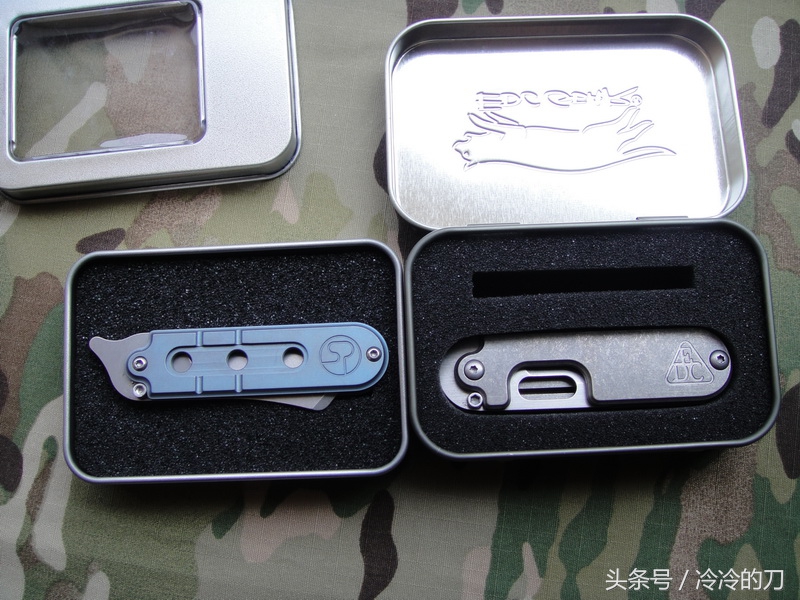 2把钛合金加S35V钢的serge*刀折**，豌豆和菜刀头详细对比