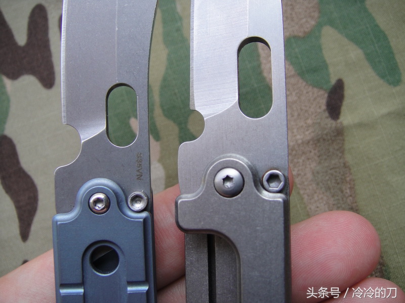 2把钛合金加S35V钢的serge*刀折**，豌豆和菜刀头详细对比