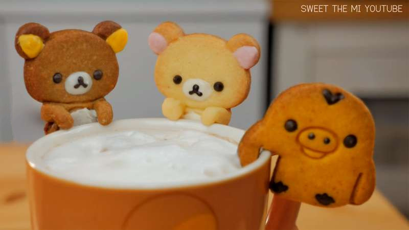 风靡韩国的小熊饼干杯缘子，最适合妈妈和孩子一起做
