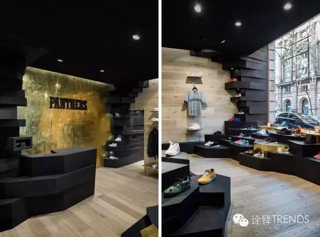 比利时布鲁塞尔运动鞋街头服饰商店空间设计