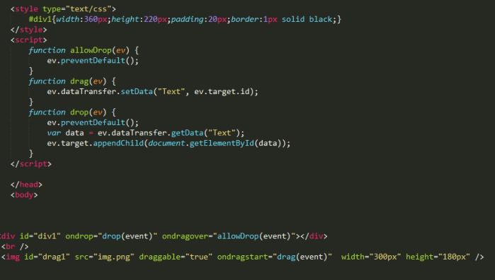 html5手机拖动效果,html5拖拽式建站代码