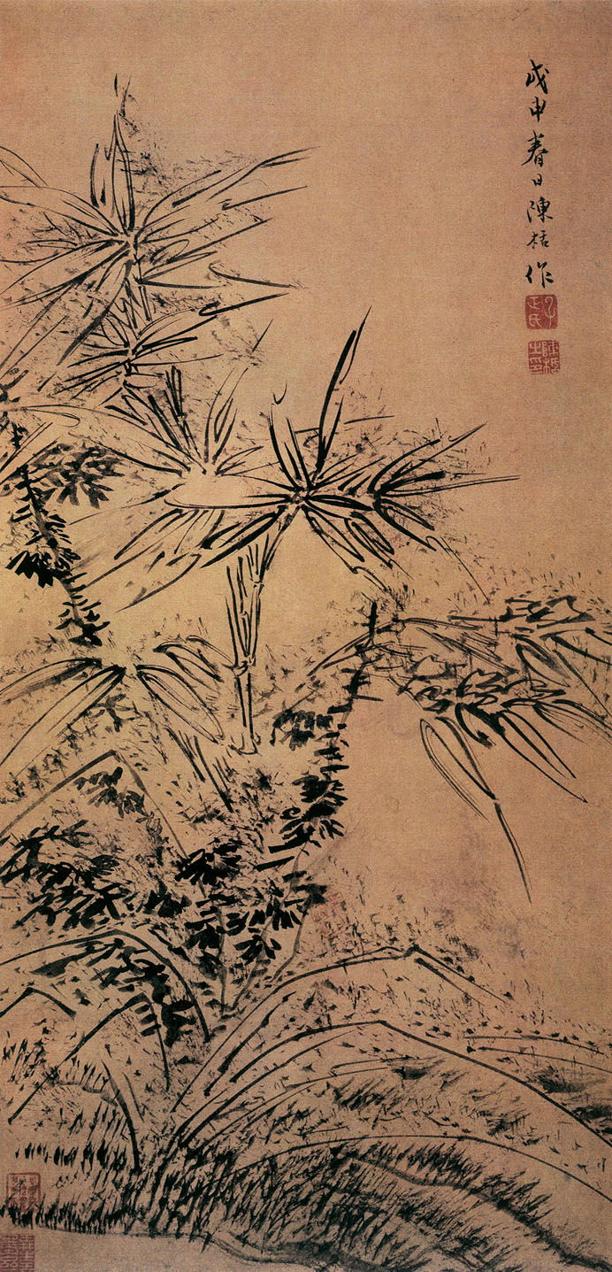 有关梅兰竹菊的中国国画作品,国画梅兰竹菊