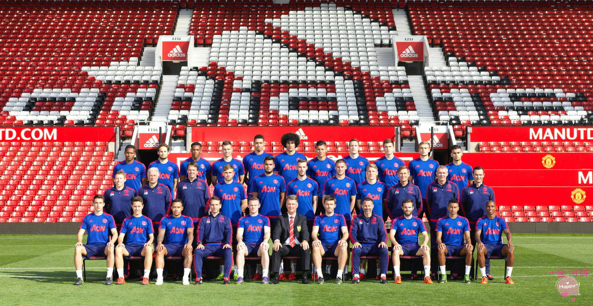 2016-17年曼联照片,曼联全家福照片2019