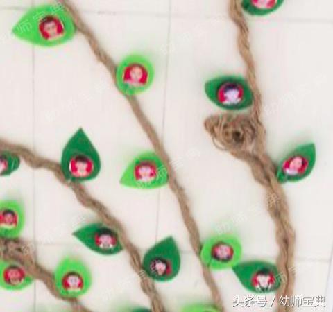 幼儿园树枝的创意环创,幼儿园树叶主题的环创