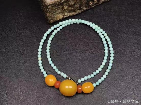 文玩男款锁骨链都用多大珠,文玩锁骨链什么颜色的绳子