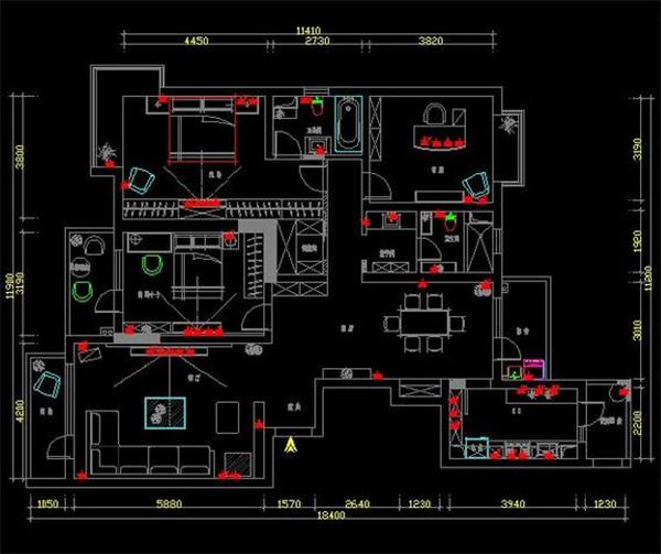 在水电图纸上热水管用什么符号,水电图纸预埋入门基础知识符号
