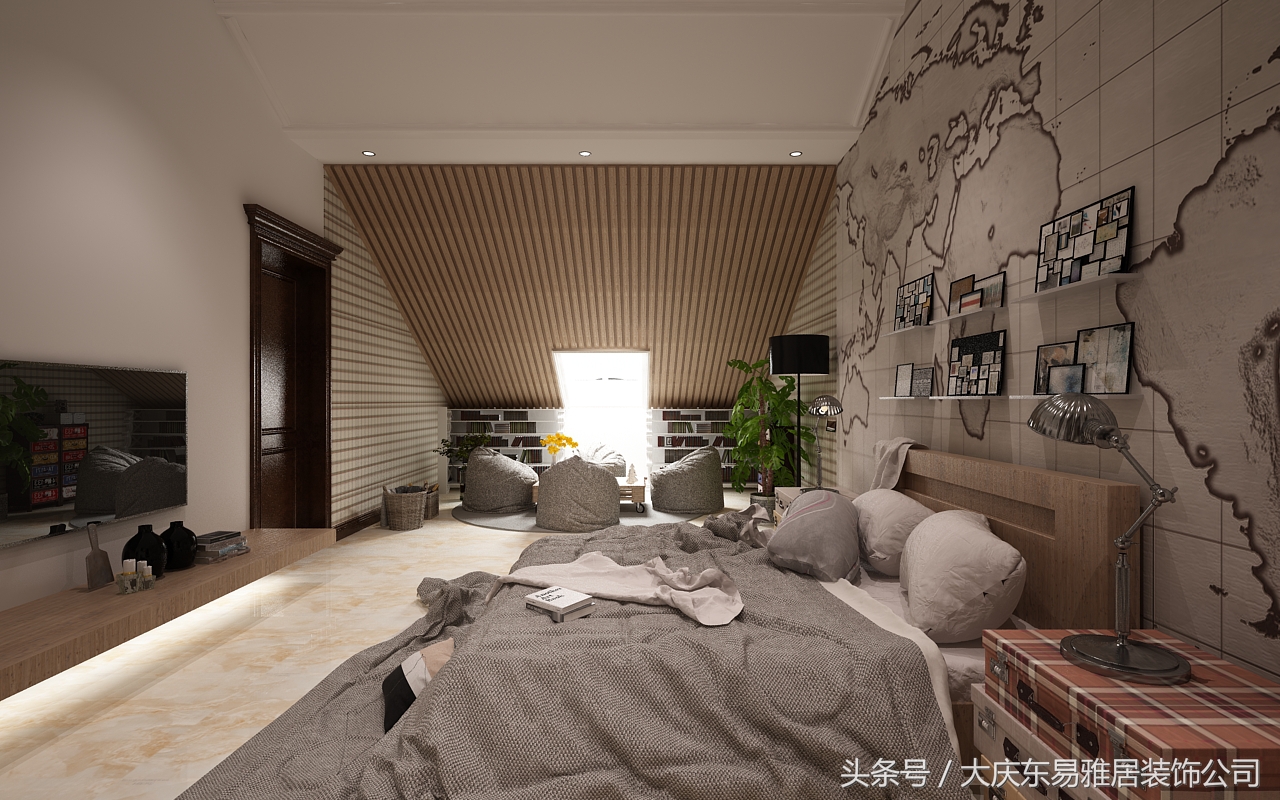 雅居室内设计装饰效果图,大庆东易装修公司