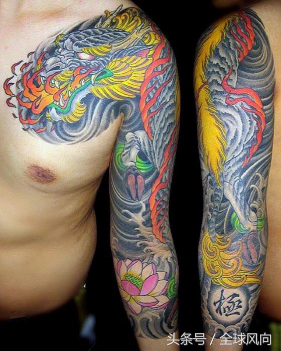 麒麟上云纹身图片大全,麒麟的纹身图案大全