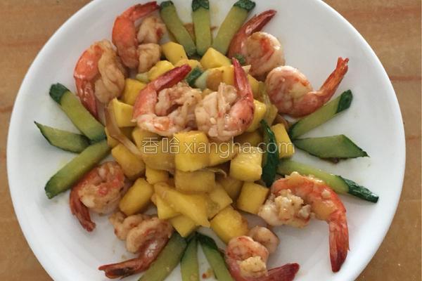 芒果虾仁的家常做法,芒果虾仁