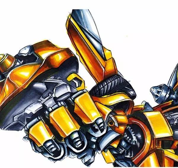 变形金刚手绘版,变形金刚手绘原稿