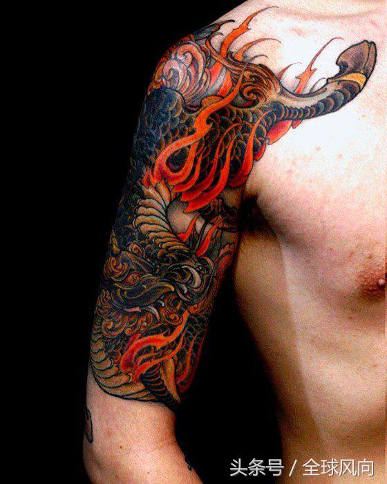 麒麟上云纹身图片大全,麒麟的纹身图案大全