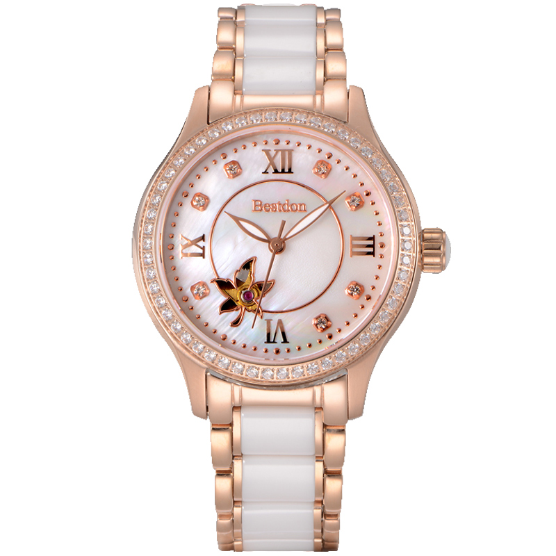 简约手表白盘黑带,简约手表装饰