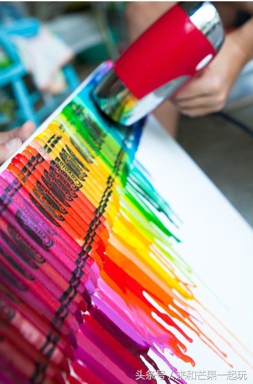 滴流画儿童,儿童绘画创意蜡笔涂色