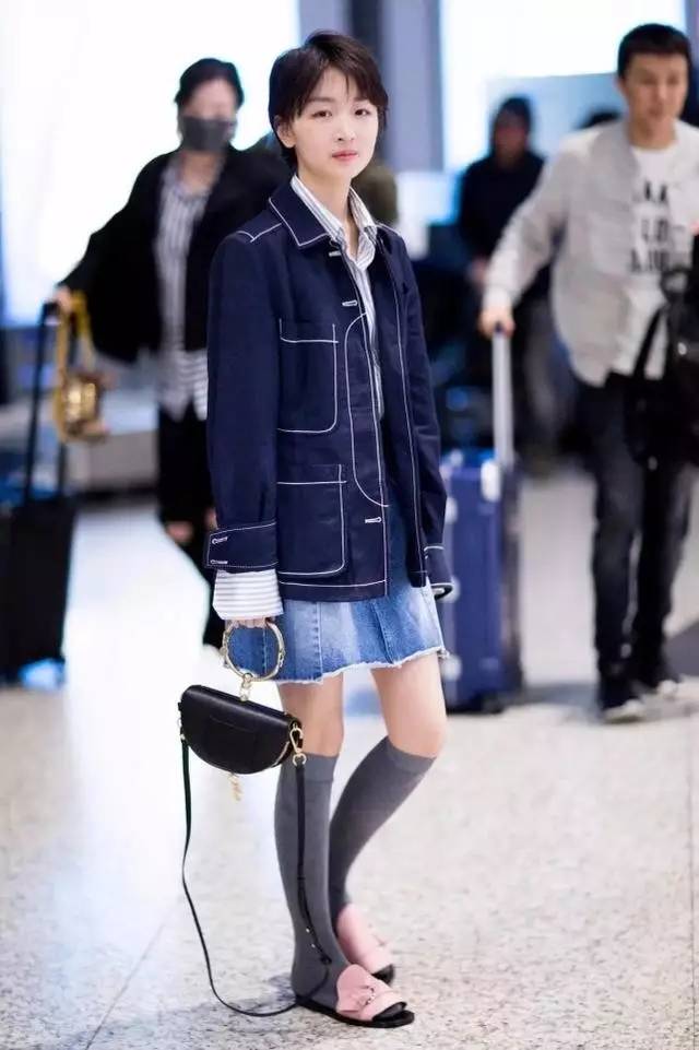 宋茜衣品图片,宋茜穿牛仔衣和牛仔裤