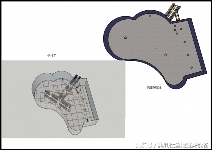 小型庭院鱼池假山设计,庭院锦鲤鱼池过滤改造