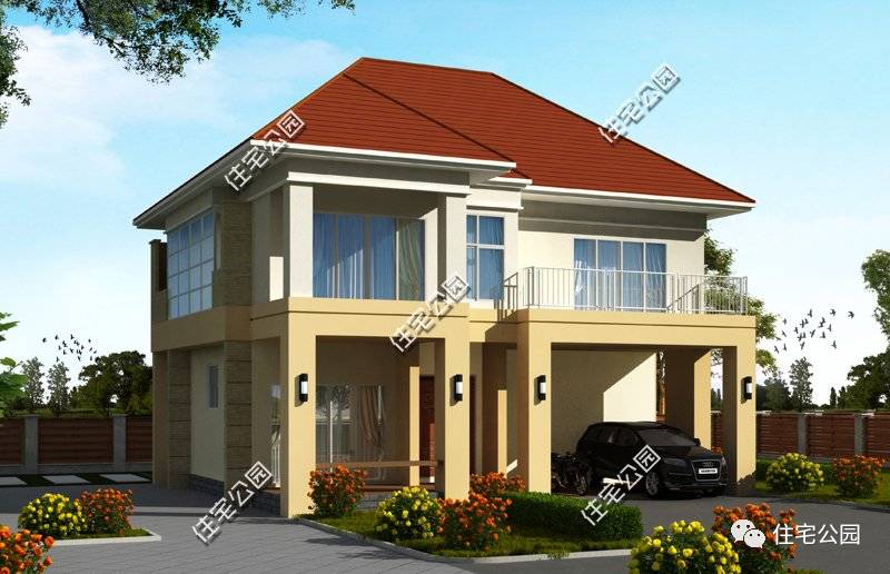 农村小别墅实拍造价100万了解一下,8*8农村经济型二层小别墅