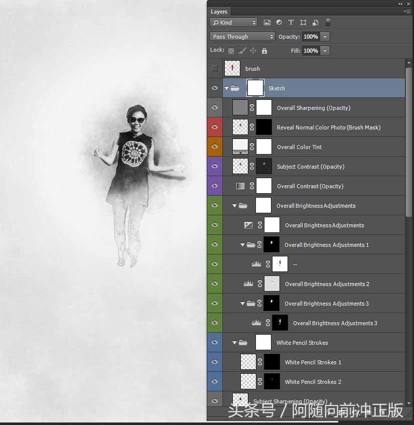 一个动作一秒变换剪影特效,一个动作就可以拍成照片的特效