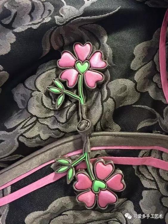 手工盘扣最简单版,用布做盘扣慢动作教程